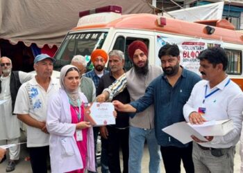 Nearly 100 Units of Blood Collected at Mega Donation Camp in Budgam