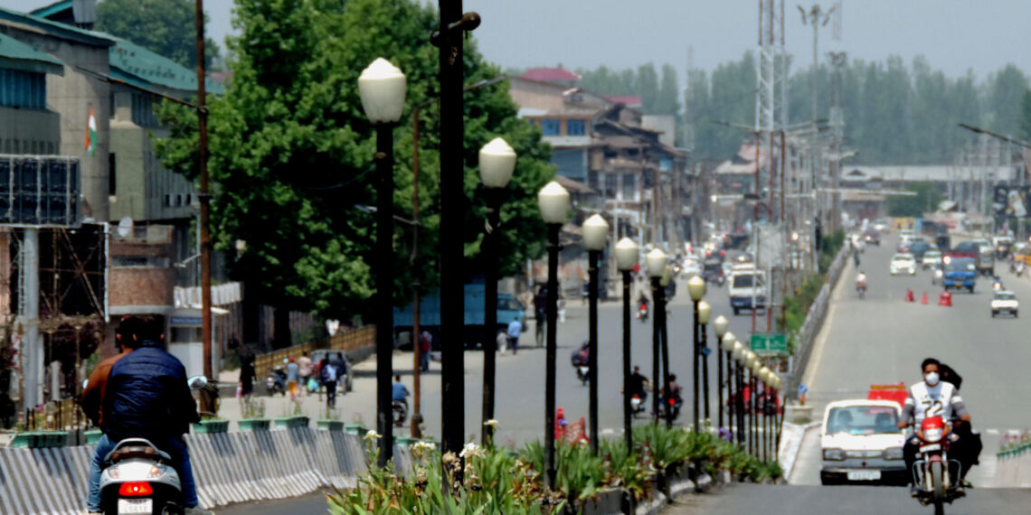 Roads wore a deserted look as people offered night long prayers in view of Shab-e-Qadr in their homes following strict lockdown in Kashmir