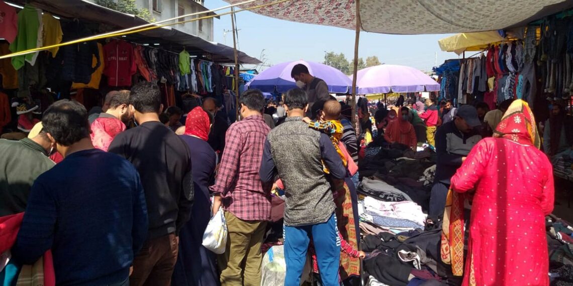 Makkah market in Srinagar remained open on Sunday after closed since March in view of COVID-19 pandemic