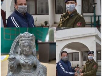 1300 yrs old sculpture of Goddess Durga recovered in Budgam : Police