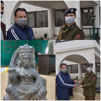 1300 yrs old sculpture of Goddess Durga recovered in Budgam : Police