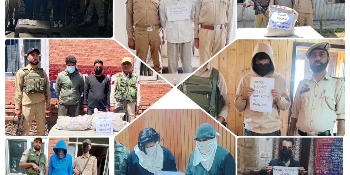 14 drug peddlers arrested , Contraband recovered: Police