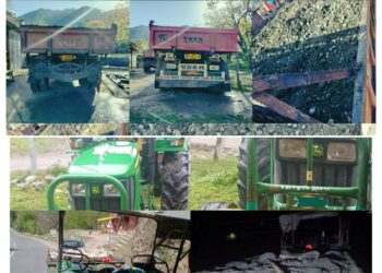 15 vehicles seized for illegal mining in Ganderbal, Anantnag , Shopian : Police