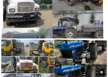 Police Seize 15 Vehicles, Register Six Cases in Illegal Mining Crackdown