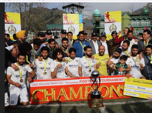 17th J&K Police Martyrs Football Tournament 2022 concludes, JK Bank lifts the title