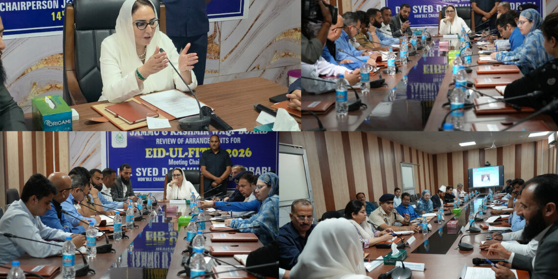 *Dr Darakhshan chairs meeting for Eid & Shab-e-Qadr arrangements in Jammu Division*