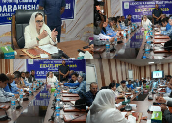 *Dr Darakhshan chairs meeting for Eid & Shab-e-Qadr arrangements in Jammu Division*