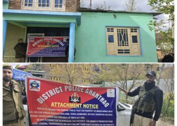 Police attach property of drug peddler under NDPS Act in Anantnag