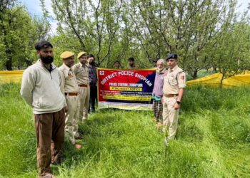 Police attach immovable property acquired through proceeds of drug trafficking in Shopian