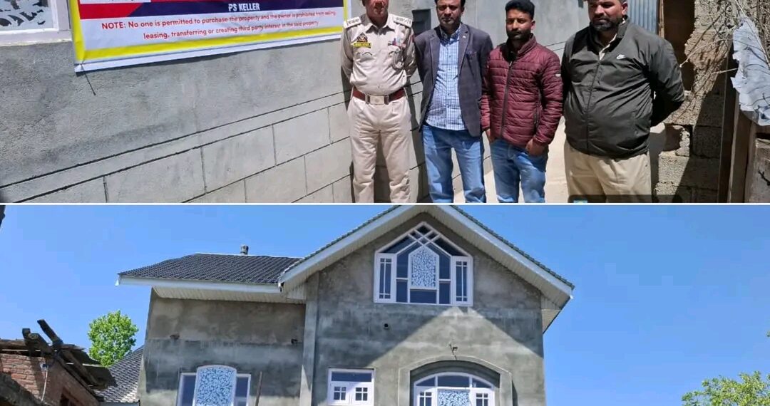 Police attach residential house acquired through proceeds of drug trafficking in Shopian
