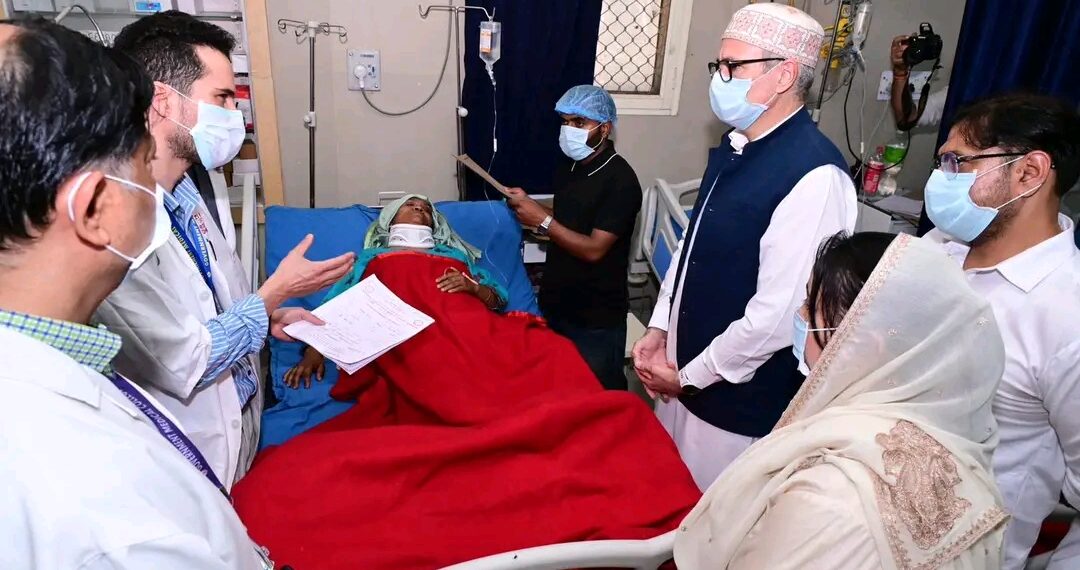 CM Omar Abdullah visits Udhampur Accident victims, Assures full support
