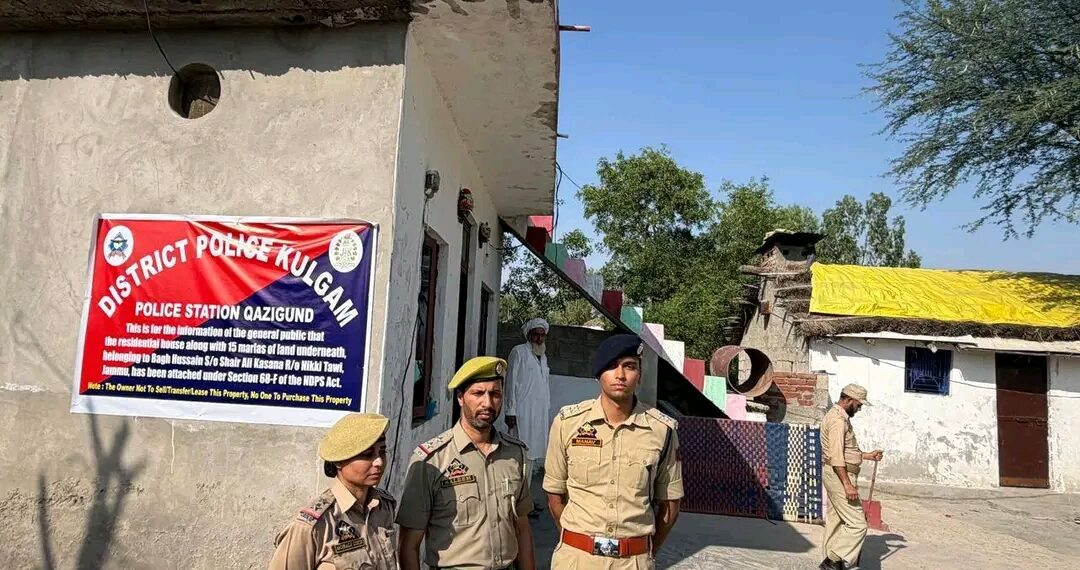 Kulgam Police bust Inter-State Drug Racket, assets worth ₹92.73 lakh attached