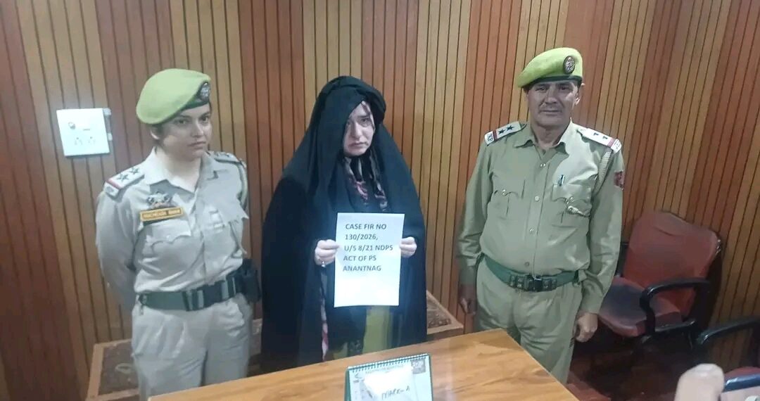 Most wanted Woman Drug Peddler arrested in Anantnag