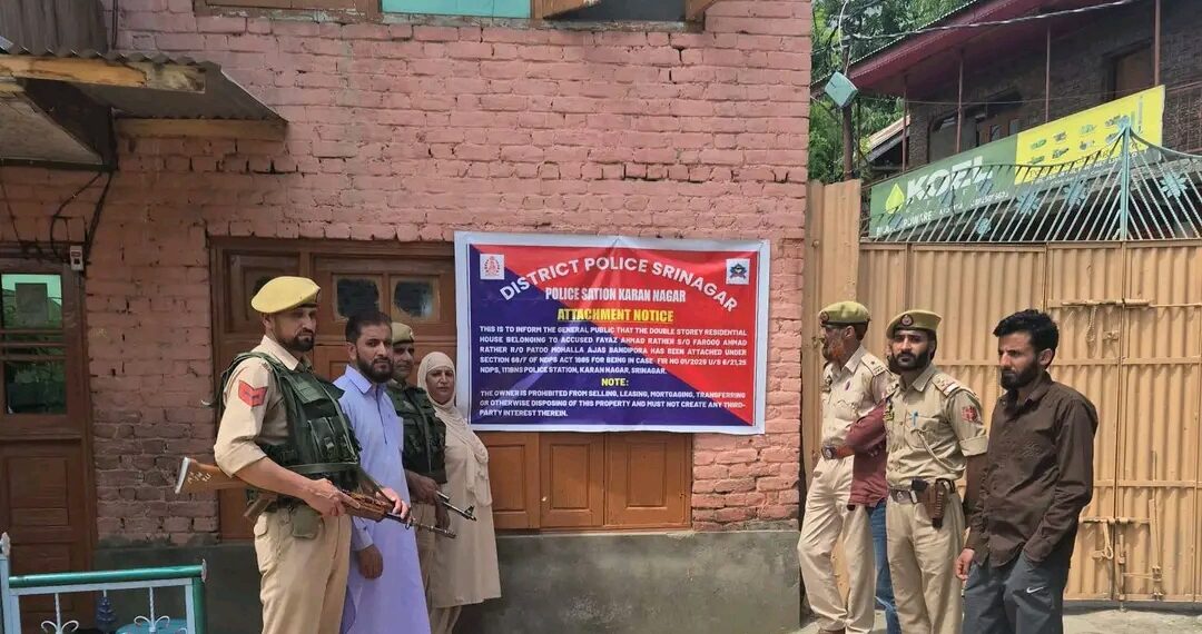 Police attach properties worth Rs 5 Crores under NDPS Act in Srinagar 