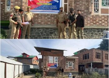 Police attach residential houses of drug peddlers worth over Rs 1 crore in Kulgam