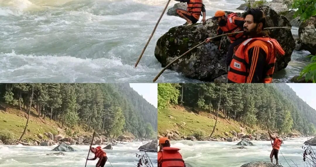 Search Operation Enters Second Day to Trace Srinagar Man Drowned in Lidder River While Saving Son