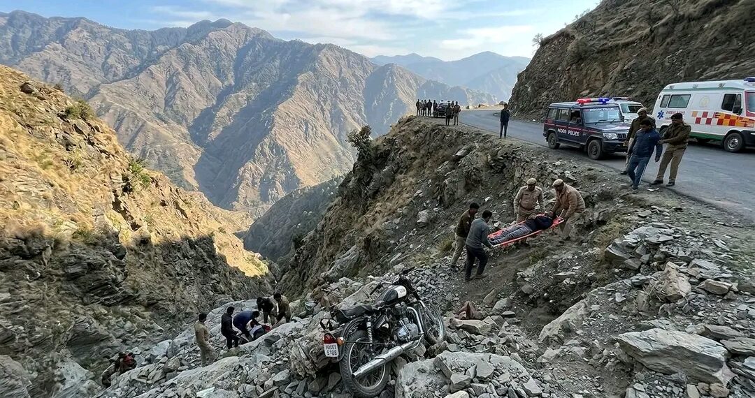 One Dead, Two Critically Injured After Motorcycle Falls into Gorge in Poonch
