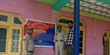 Police attach properties of Drug Peddlers Worth ₹1.5 Crore in Srinagar