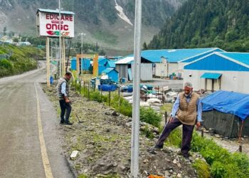 J&K Police conducts Advance Security Tasking (AST) on Ganderbal–Baltal & Kheerbhawani Axis