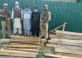 J&K Police busts illegal timber smuggling bid in Baramulla; Three Arrested
