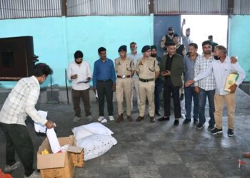 Police Dispose Off Seized Narcotics Under Drug Disposal Drive in Srinagar 