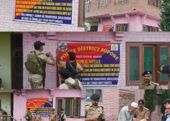 Police Attach Properties Worth Over ₹1.23 Crore of Absconding Drug Peddler Under NDPS Act In Sopore