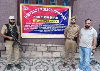 J&K police attaches residential house acquired through proceeds of drug trafficking in Shopian