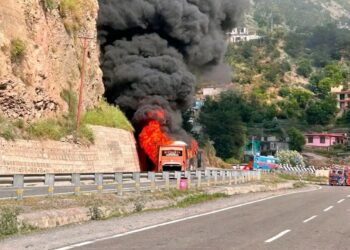 47 Amarnath pilgrims escape unhurt as moving bus catches fire in Ramban