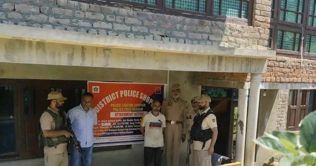 Residential House Acquired Through Proceeds Of Drug Trafficking attached in Shopian