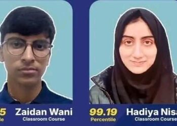 Two J&K Candidates Among Top 138 Scorers In NEET-UG 2026; Hadiya Nisar Ranks 99, Zaidan Wani 124
