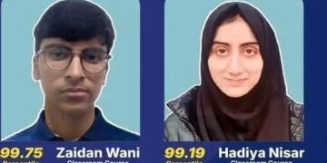 Two J&K Candidates Among Top 138 Scorers In NEET-UG 2026; Hadiya Nisar Ranks 99, Zaidan Wani 124