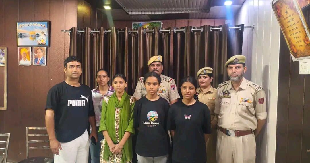Srinagar Police traces three missing minor girls from Amritsar, Punjab with 72 hours