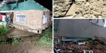 Day after Policeman’s killing, houses of two LeT terrorists demolished in Anantnag