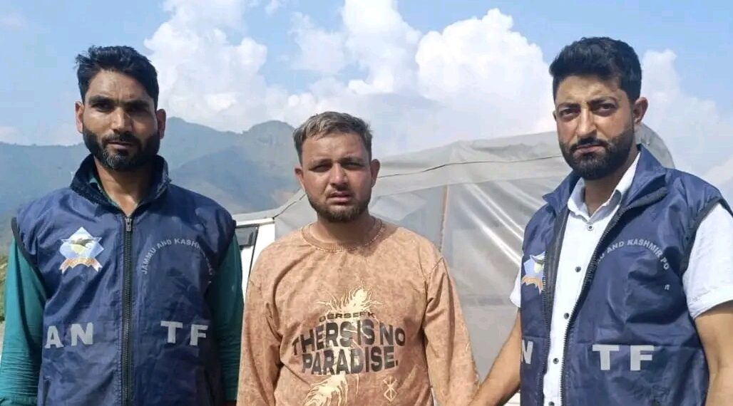 ANTF Kashmir Arrests Punjab-Based Drug Peddler, Recovers Heroin at Lasjan, Nowgam