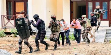 Police Conducts Joint Mock Drill At Wandhama Pandit Colony in Ganderbal
