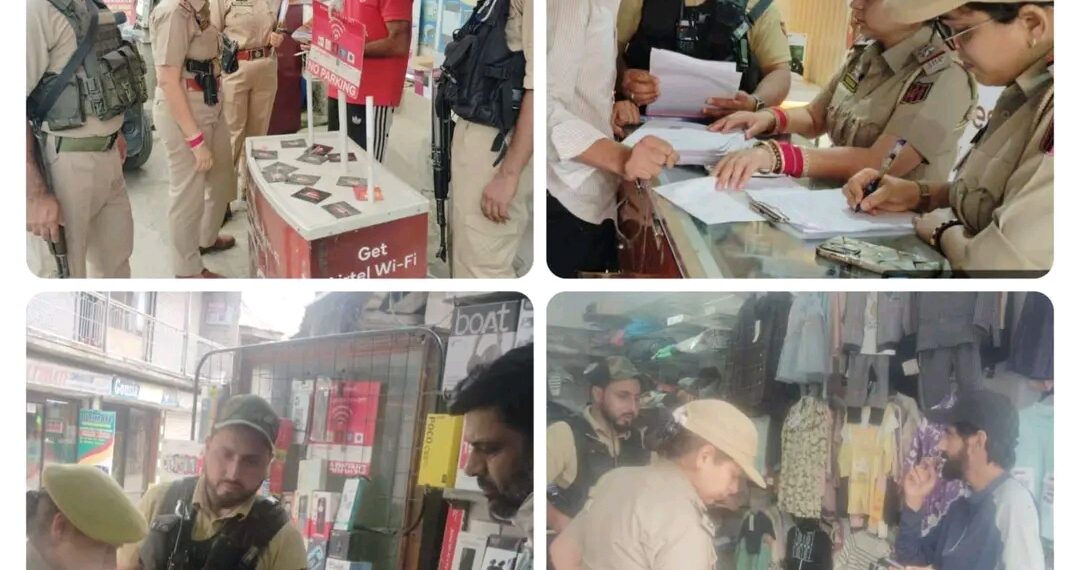 Police Intensify Security Vigil in Baramulla, Inspect SIM Vendors in Pattan