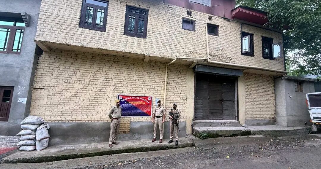 Srinagar Police attaches property of drug peddler Worth Rs 4 Crores in Budgam