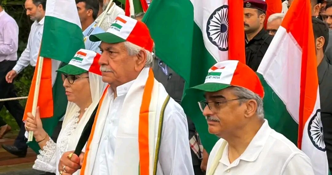 LG Manoj Sinha Leads Tiranga Yatra In Srinagar, Calls It “Historic Day