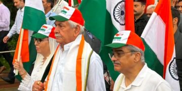 LG Manoj Sinha Leads Tiranga Yatra In Srinagar, Calls It “Historic Day