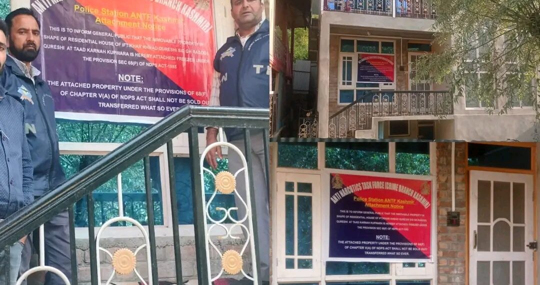 ANTF Kashmir attaches Two-Storey residential House Worth ₹50 Lakh in Drug Trafficking Case