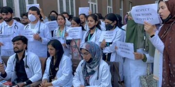Medical interns stage protests in Kashmir, suspend work over stipend hike demand