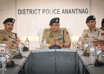 IGP Kashmir Reviews Security & Crime Situation in Anantnag