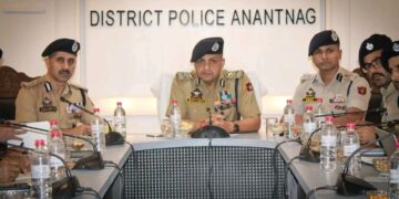 IGP Kashmir Reviews Security & Crime Situation in Anantnag