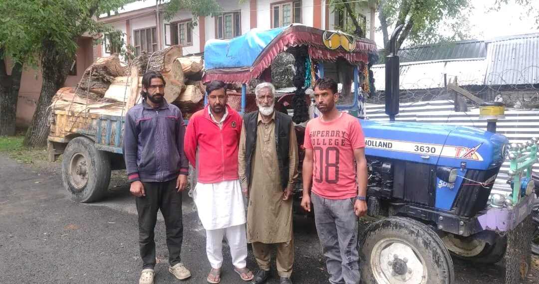 Four Forest Smugglers arrested in Anantnag