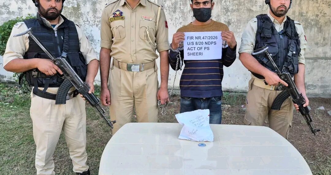 Police Foil Narcotics Trafficking Bid in Baramulla; One Arrested