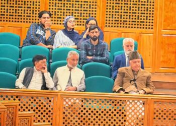 Assembly Day 6: NC Prez Dr Farooq Abdullah appears in Speaker’s Gallery