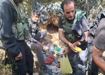 Police Busts Hideout in Handwara forest, Huge Cache of Arms and Ammunition Recovered