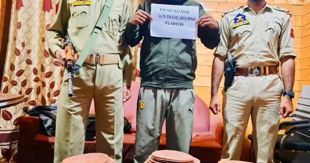 Police Crack Kreeri Theft Case in Baramulla; 100 Kg Stolen Copper Sheets Recovered