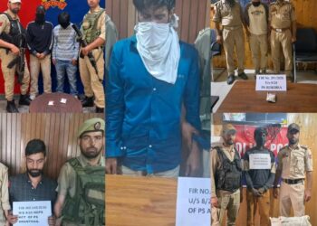 Police arrest 06 drug peddlers across South Kashmir 