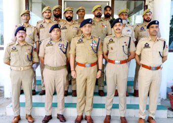 Budgam Police felicitated for busting fake employment syndicate and digitisation of Beat Policing